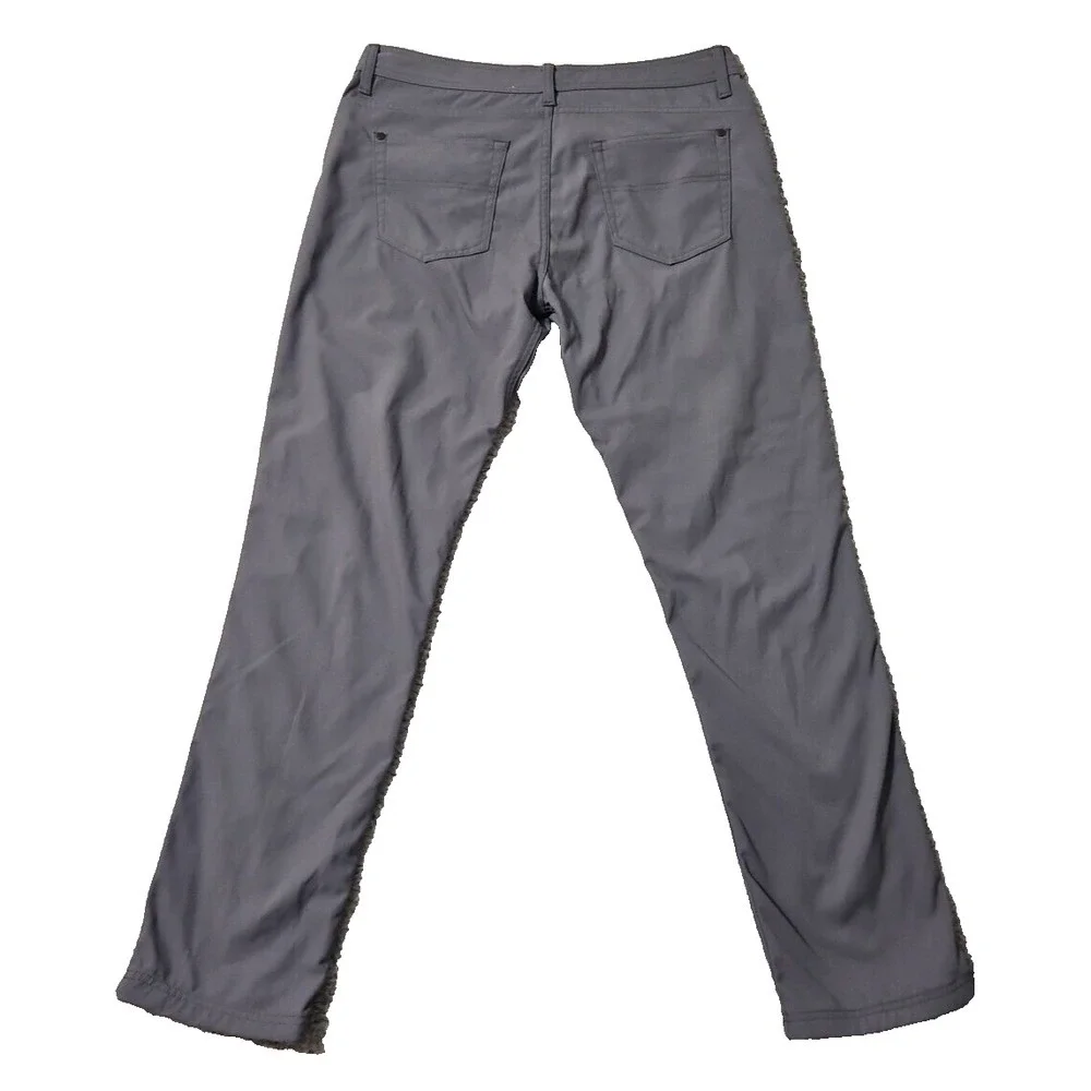Western Rise Pants 34x31 Mens Gray‎ Chino Pockets Outdoors Stretch Modern Casual